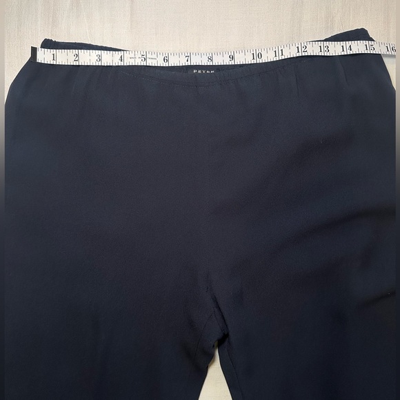 Peter Cohen Elasticated-Waistband Wide Leg Trousers - Picture 8 of 12